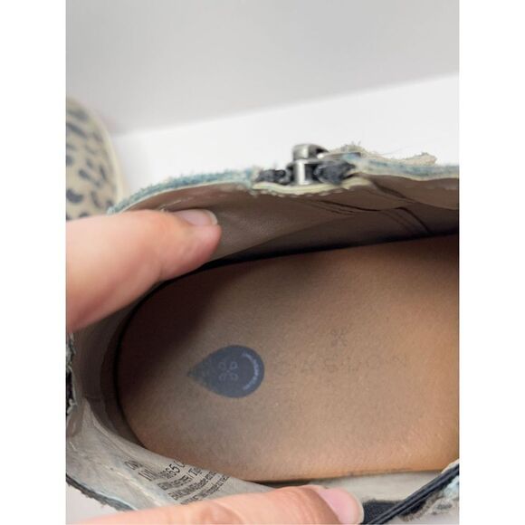 Caslon Aidy Boots Size 10 Water Resistant Suede Leather Leopard Print Booties - Picture 8 of 9